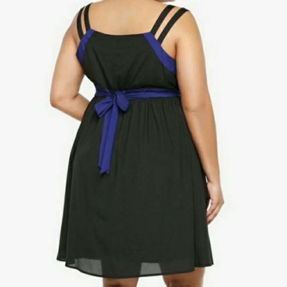 TORRID Black Colorblock Swing Dress Plus sz 22 NEW - Picture 2 of 8